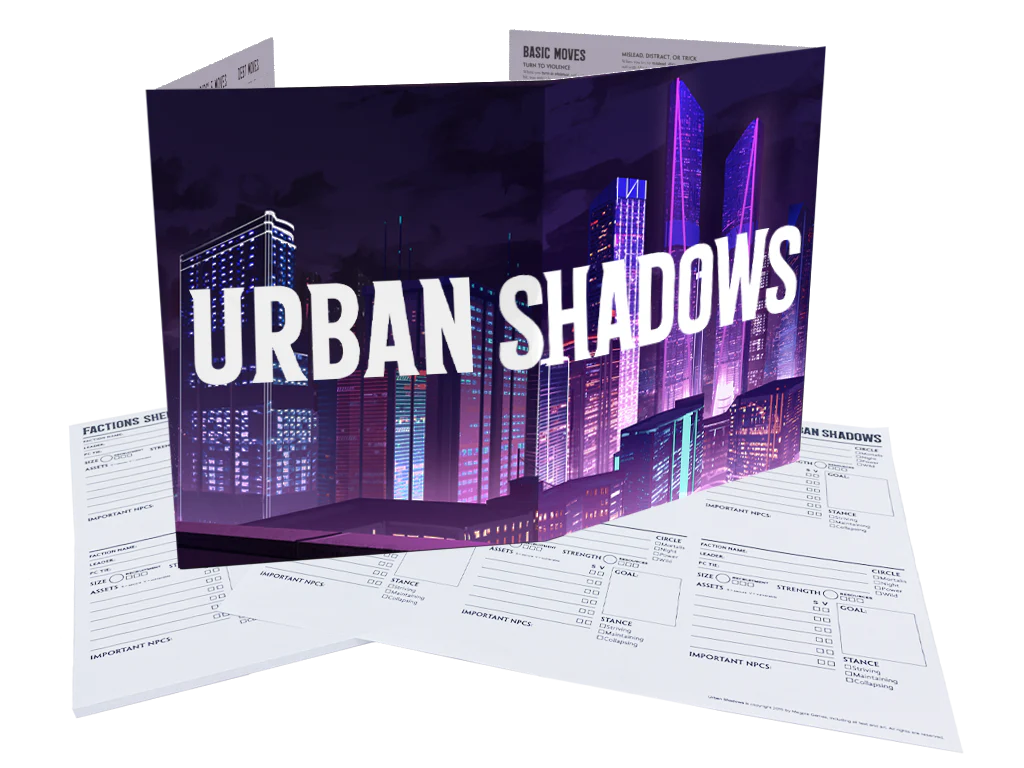 Urban Shadows MC Screen & Campaign Notepads