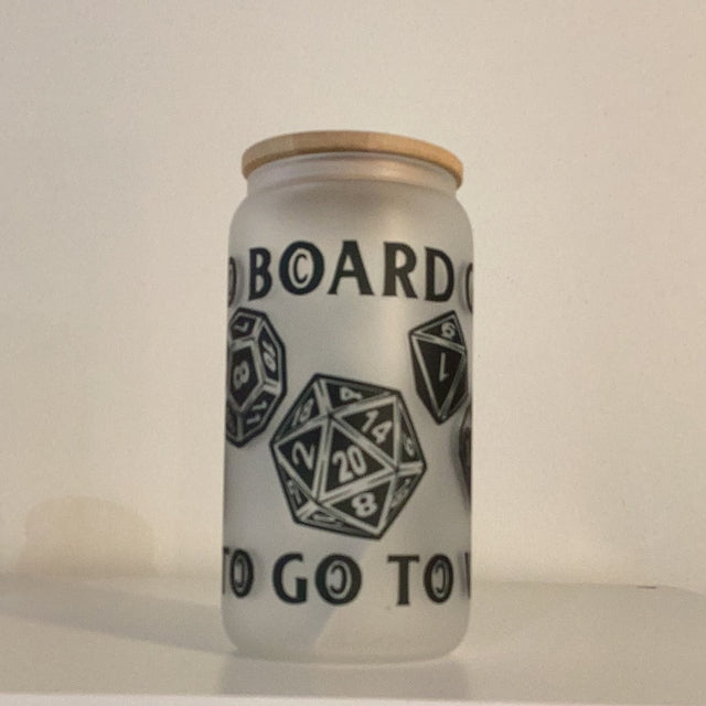 Glass Tumbler - Born to Board Game