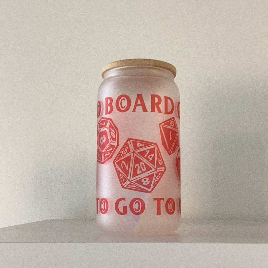 Glass Tumbler - Born to Board Game